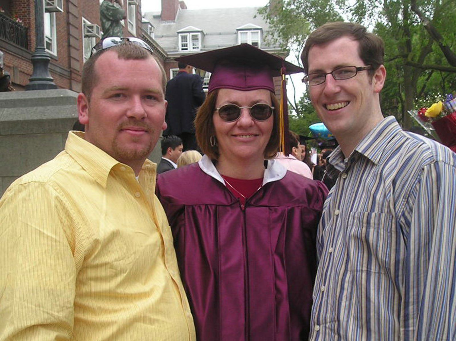 Peggy Liliis and her sons